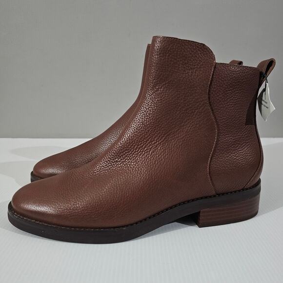 NEW Cole Haan River Ankle Bootie Womens 11 Sequoia Brown Leather Chelsea Fall - Picture 1 of 13